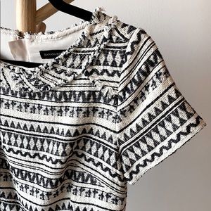 Fit and Flare tweed dress by Banana Republic